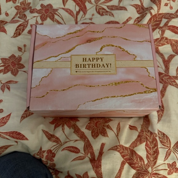 Accessories - Pink and Gold Marble birthday Gift Box